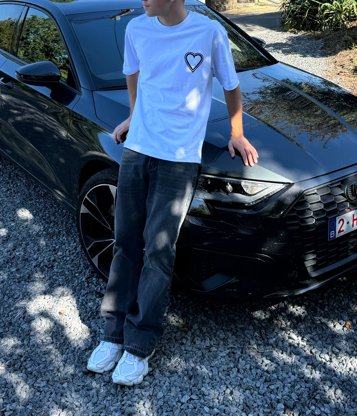 T-Shirt Monochrome Heart.