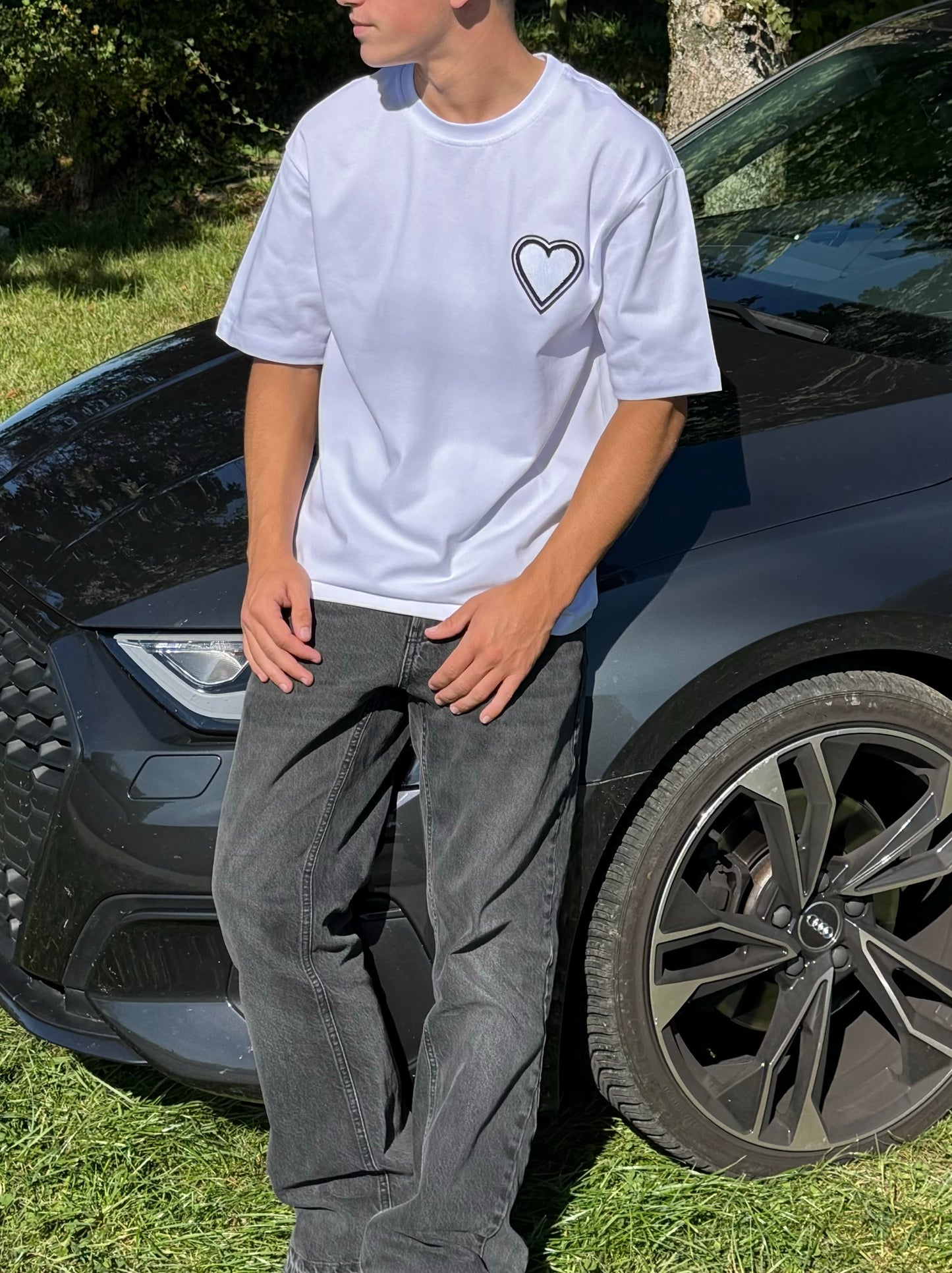 T-Shirt Monochrome Heart.