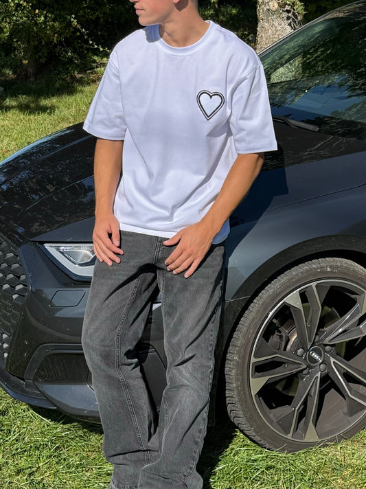 T-Shirt Monochrome Heart.
