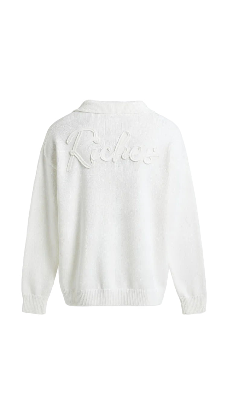 Pull RICHES blanc