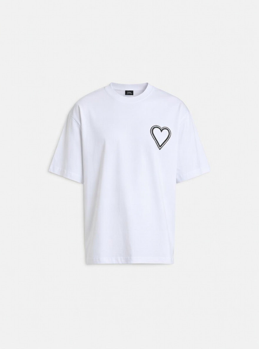 T-Shirt Monochrome Heart.
