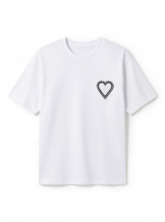 T-Shirt Monochrome Heart.