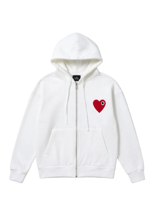 Gilet White Heart