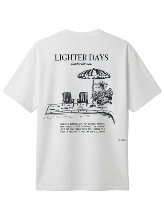 T-shirt “LIGHTER DAYS” blanc